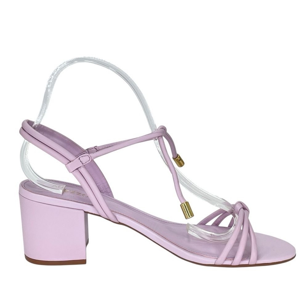 Arezzo Camila Soft Purple Leather Womens Mid Block Sandal Size 9.5M - Picture 5 of 12
